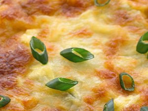 Spring Onion and Pea Tart
