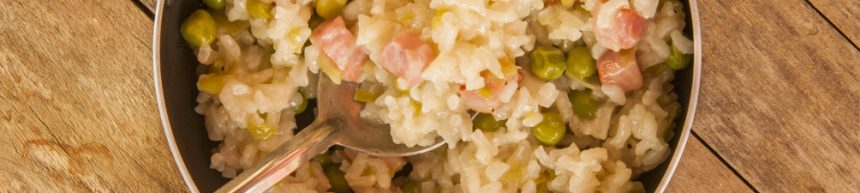 Oven Baked Leek and Bacon Risotto