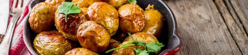 roast garlic potatoes