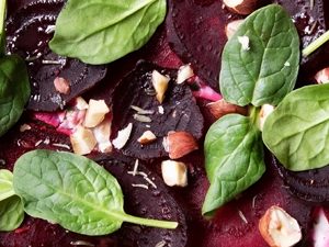 beetroot and goats cheese tart