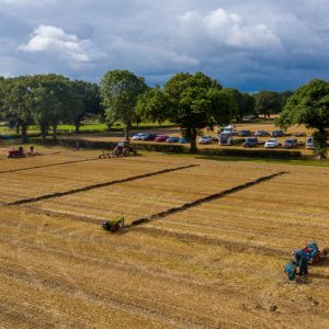 ploughing match on farm