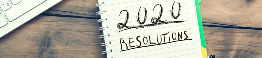 2020 resolutions on notepad shop locally