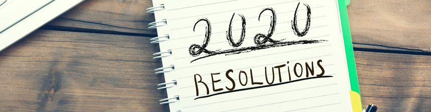 2020 resolutions on notepad shop locally