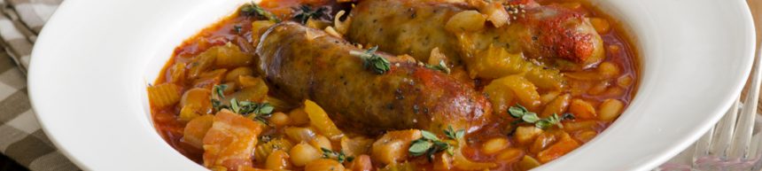 smoky sausage casserole