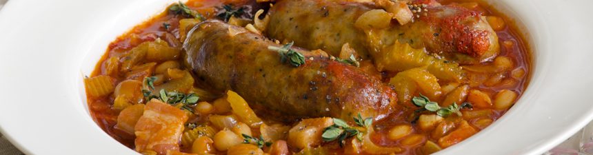 smoky sausage casserole