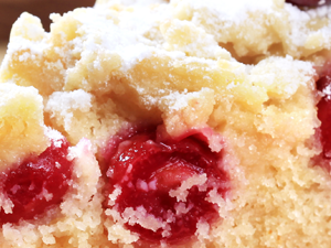 cherry sponge cake