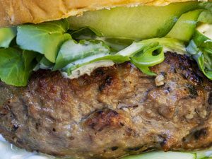 Lamb Burger with Tzatziki