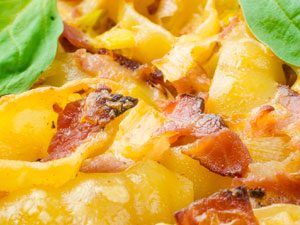 Cheesy Leek and Bacon pasta