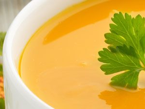 Carrot and sweet potato soup