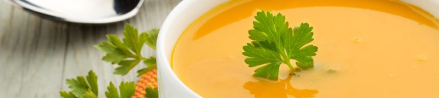 Carrot and sweet potato soup