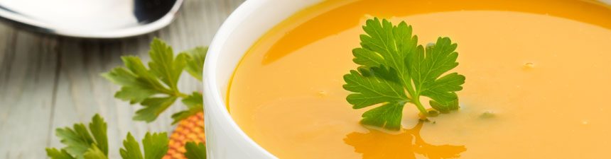 Carrot and sweet potato soup