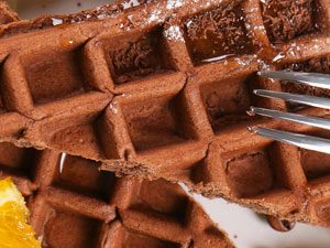 chocolate orange waffles