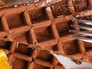 chocolate orange waffles