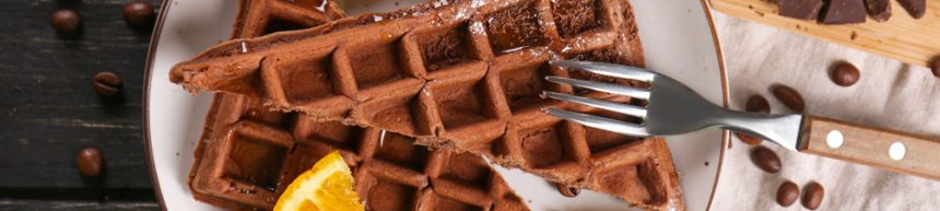 chocolate orange waffles