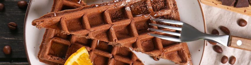 chocolate orange waffles