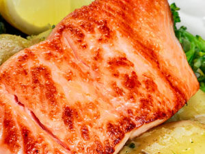 pan fried salmon