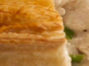 chicken and leek pie