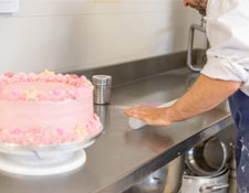 confectionary making celebration cake