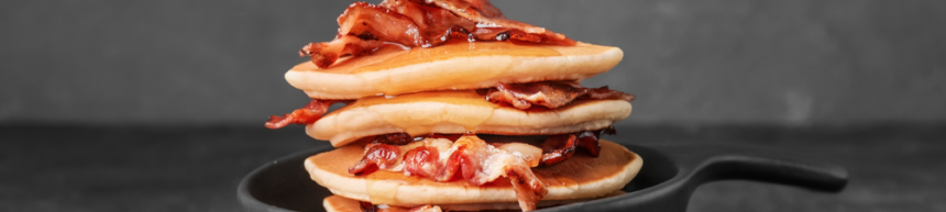 brie and bacon pancakes