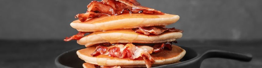 brie and bacon pancakes