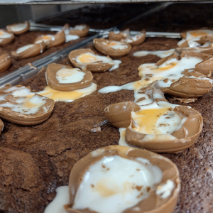 easter creme egg brownie 