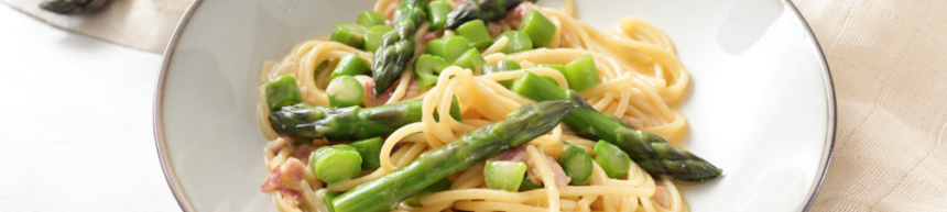 pancetta & asparagus carbonara