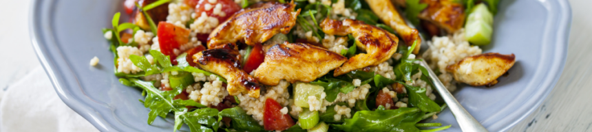 chicken and tomato quinoa salad