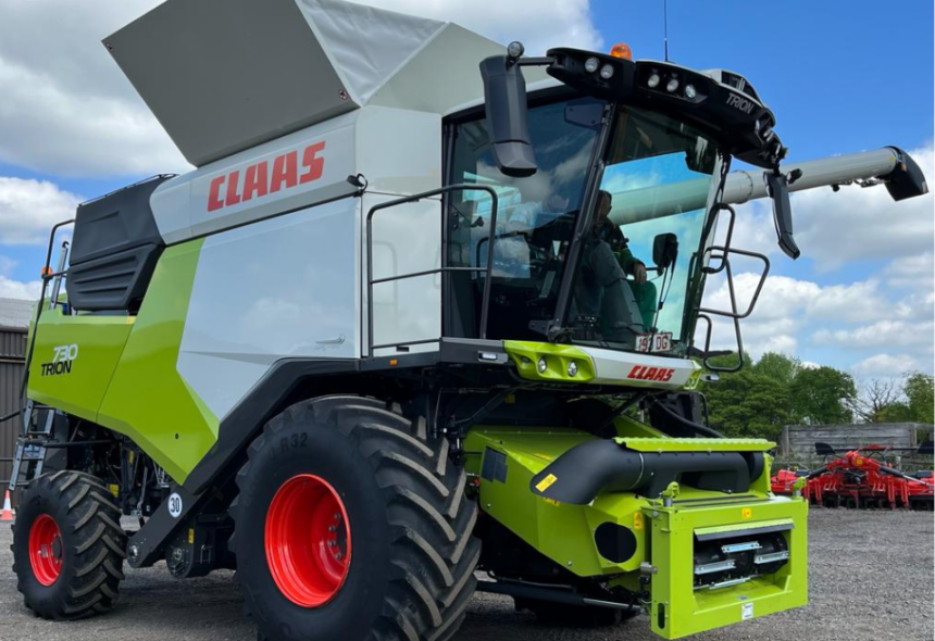 Claas combine harvester