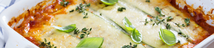 courgette and spinach lasagne