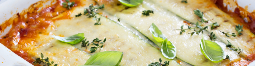 courgette and spinach lasagne