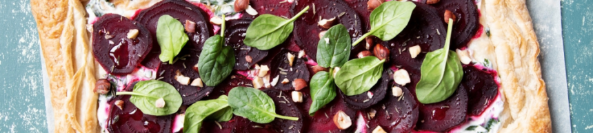 beetroot and goat's cheese tart