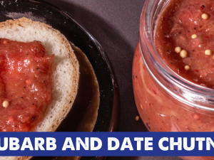 rhubarb and date chutney