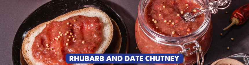 rhubarb and date chutney