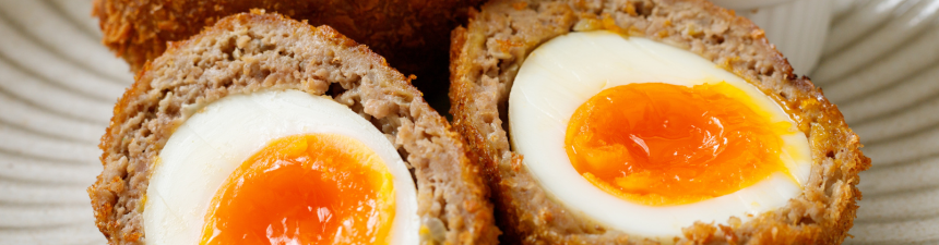 pork and mustard scotch eggs