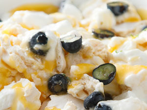 lemon and blueberry eton mess