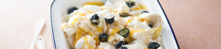 lemon and blueberry eton mess