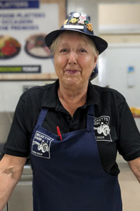 Sandwich bar team member Pauline
