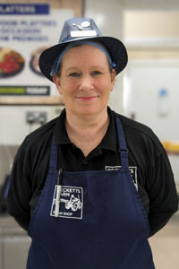 Sandwich bar team member Rhonda