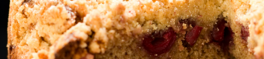 cherry crumble cake