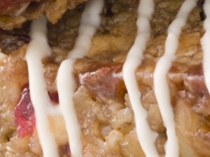 raspberry and white chocolate flapjacks