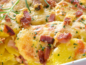 cheese and bacon dauphinoise potatoes