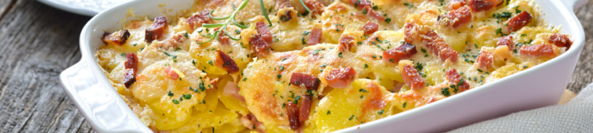 cheese and bacon dauphinoise potatoes