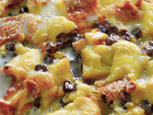 chocolate & orange bread and butter pudding