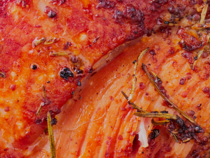 hot honey-glazed gammon