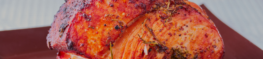 hot honey-glazed gammon