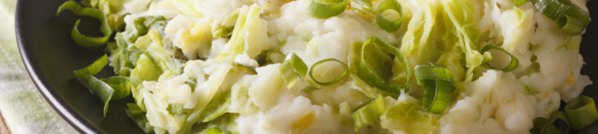 leek cheddar and parsley mashed potato