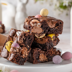 mini egg brownies