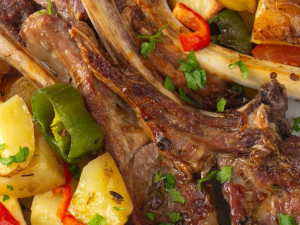 lamb chop traybake