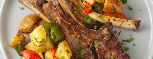 lamb chop traybake
