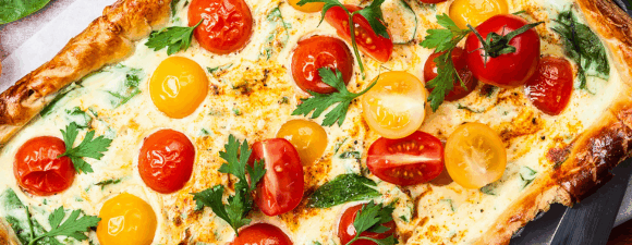 tomato and ricotta tart